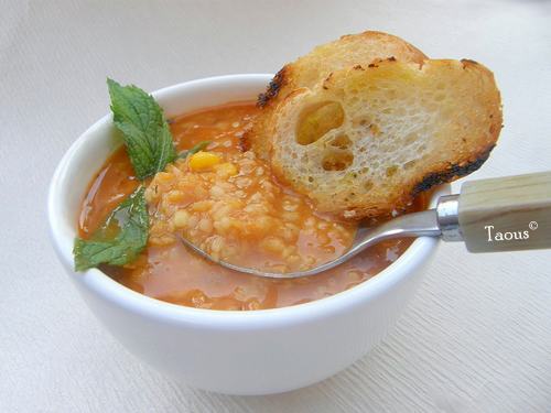 soupe de lentilles et de boulgour soupe de lentilles et de boulgour